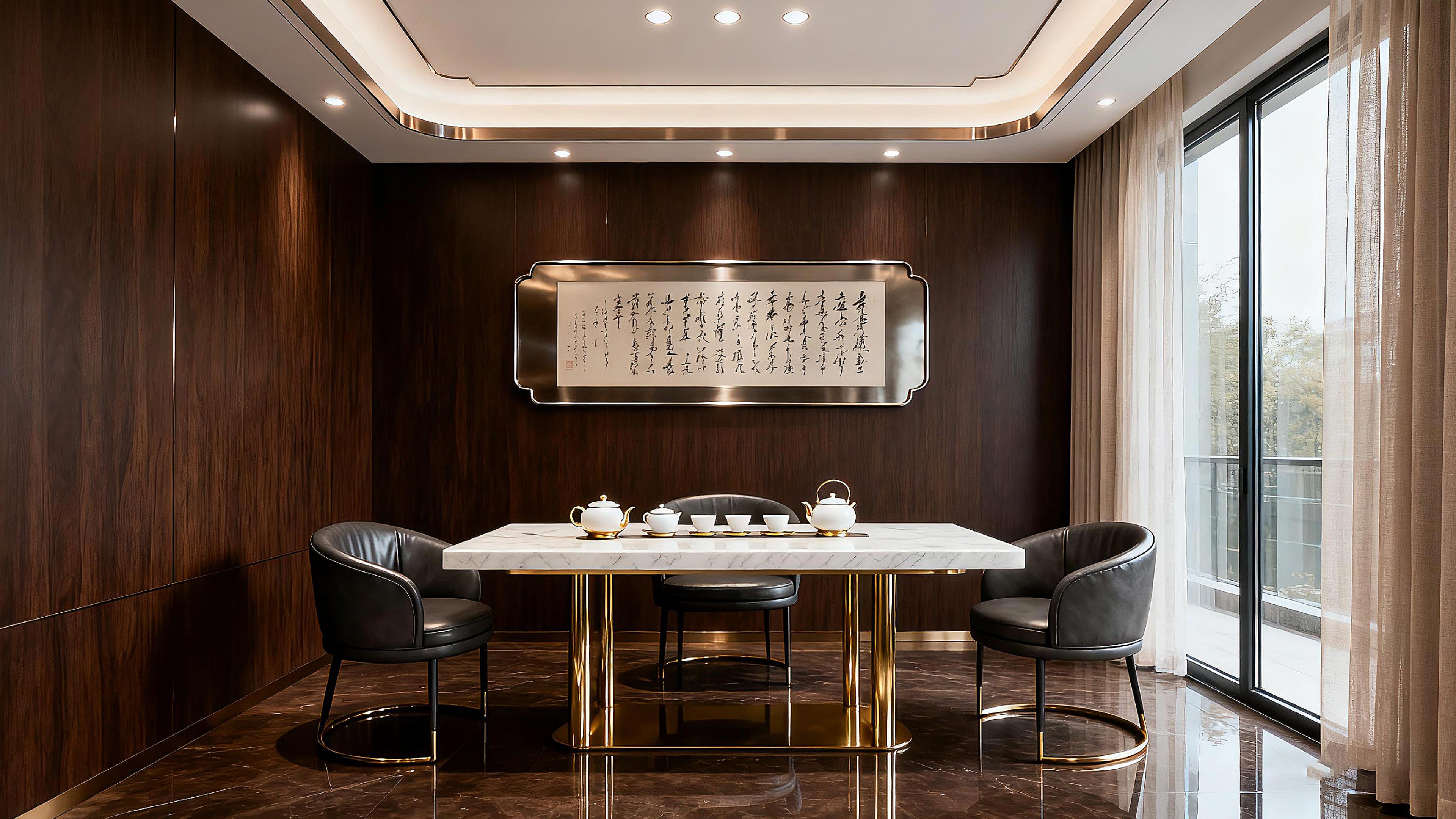 Modern interior design application scene featuring Mrs. Alu premium aluminum building materials